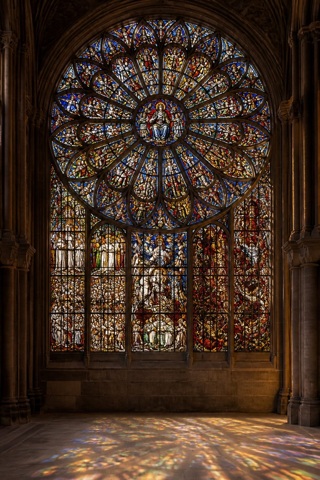 Beautiful Stained Glass Windows: 14 Sites That Changed Light Forever 12 Intricate stained glass window depicting the Last Judgment at Strasbourg Cathedral.