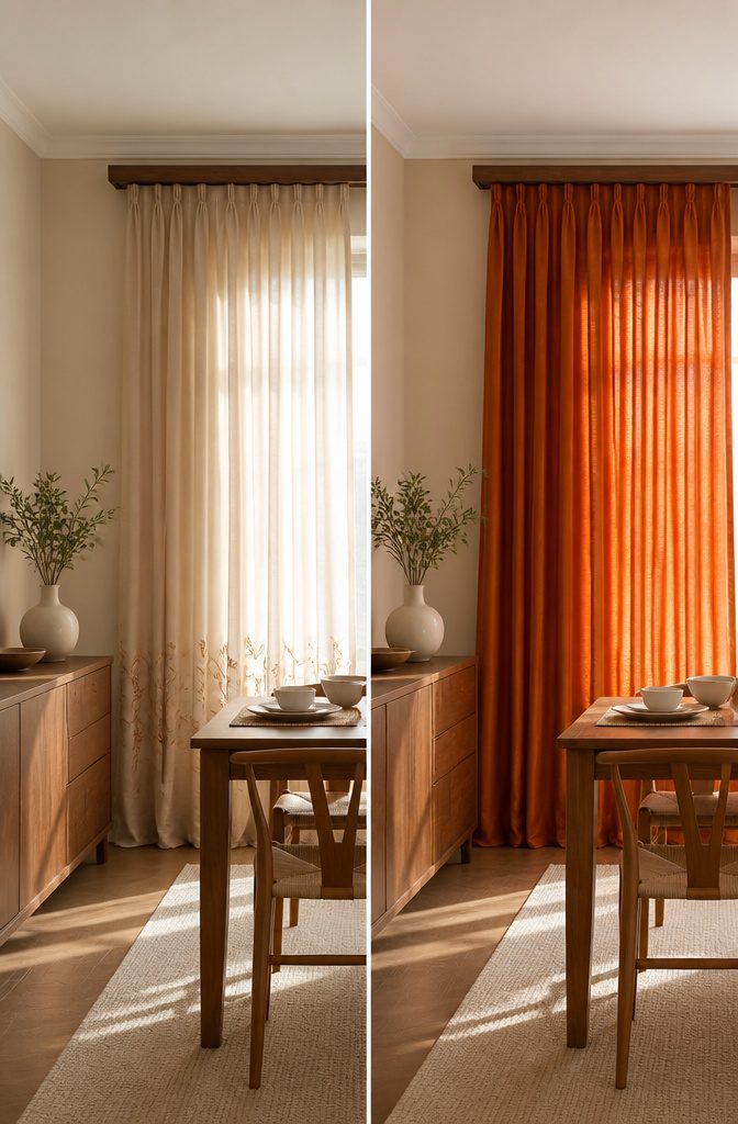 6 Dining Room Curtain Types for Every Occasion (2026) 9 Color and pattern options for dining room curtains.