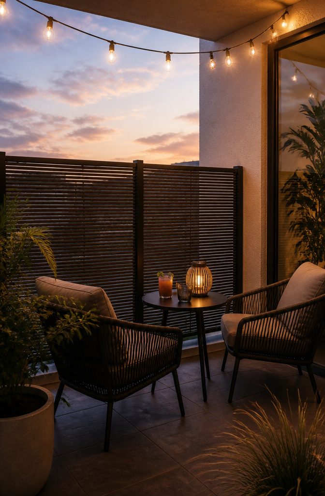 Privacy Screen Windows: 8 Films and Films for Home and Office 3 Modern balcony with privacy screen window overlooking a city