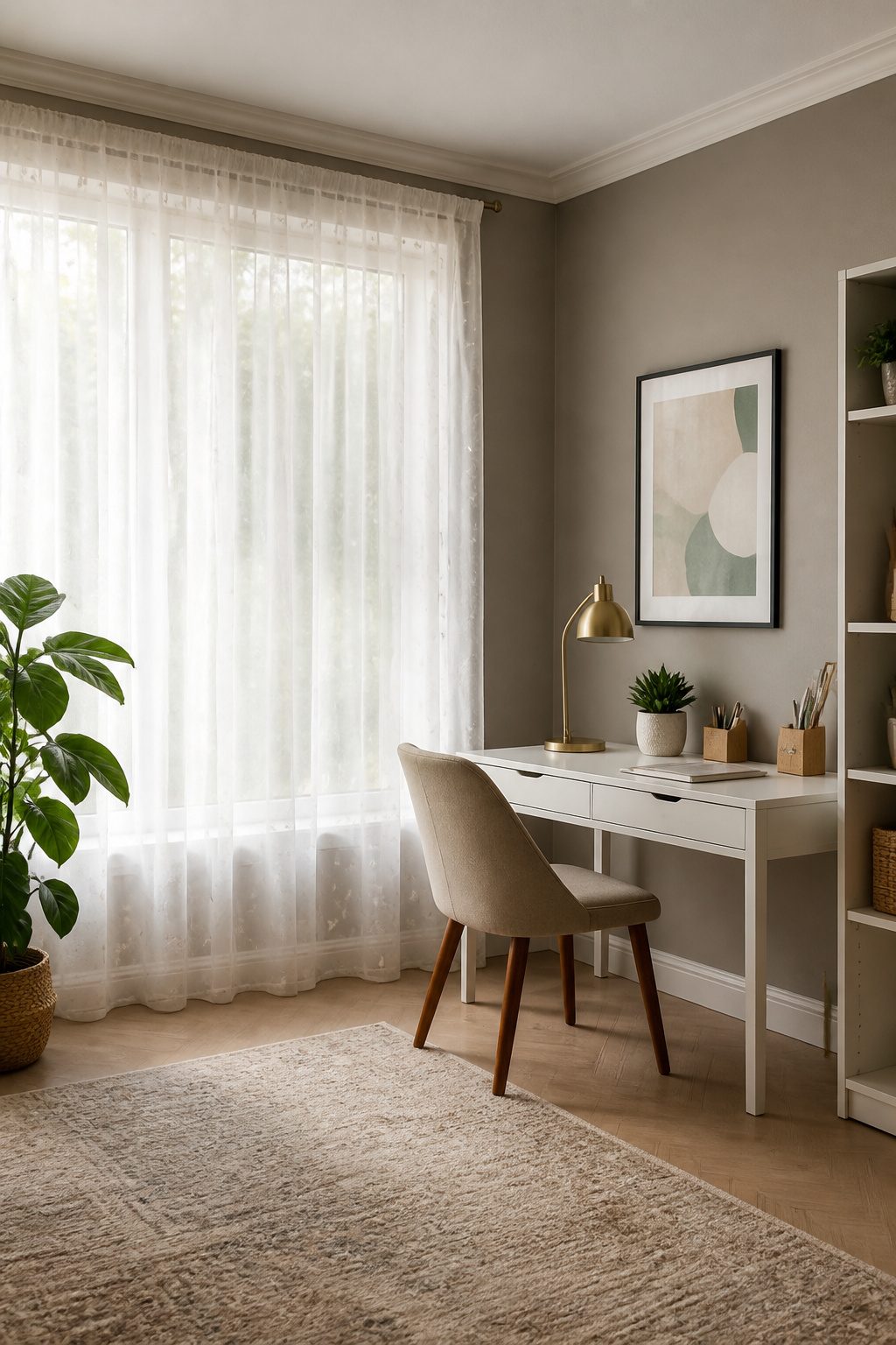 Sheer Curtains With Stars: Twinkling White Sheer Curtain Ideas 8 A light chiffon voile curtain caught in a gentle breeze.